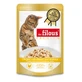 Comida húmeda con pollo e hígado de pollo en salsa para gatos, 80 g, Les Filous