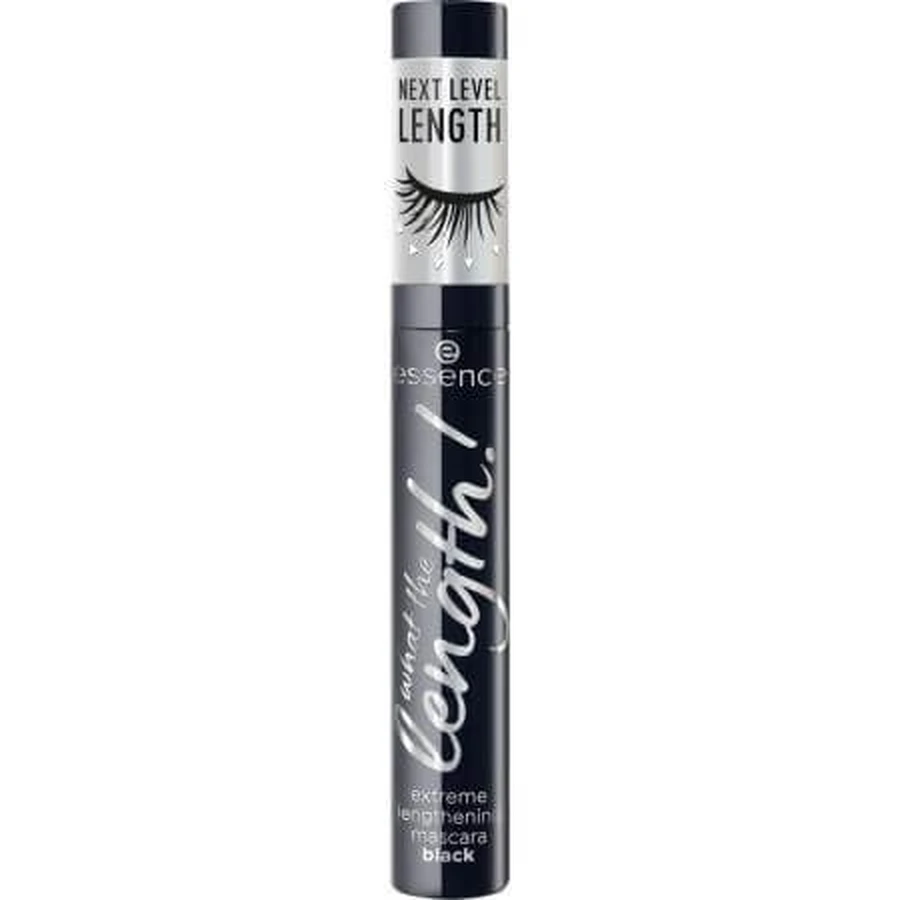Verlengende mascara 01 zwart, Wat de lengte! Extreme verlenging, 10 ml, Essence