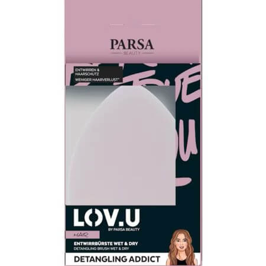 Lov.U pink pocket brush Lov.U, 1 piece, Parsa