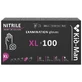 Disposable black nitrile gloves, size XL, 100 pieces, Kid-Man