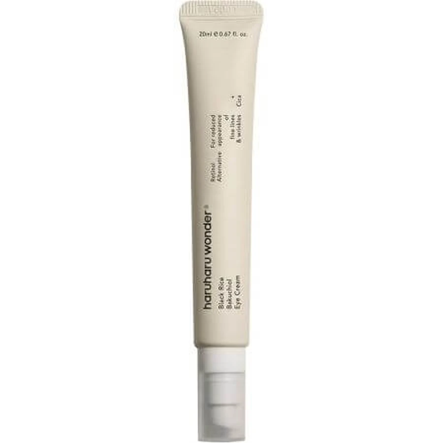 Crema contorno de ojos con bakuchiol y extracto de arroz negro Black Rice Bakuchiol, 20 ml, Haruharu Wonder