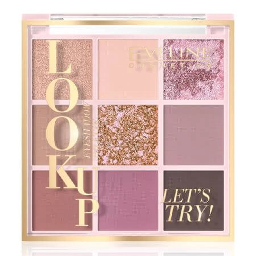 Let's Try! Eye Shadow Palette Look Up, 9.6 g, Eveline Cosmetics