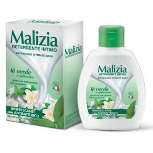 Savon liquide intime au thé vert et au jasmin, 200 ml, Malizia