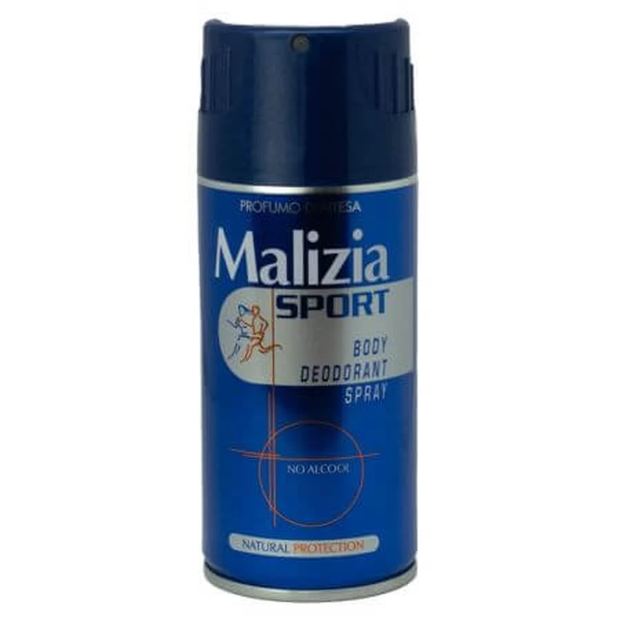 Unisex alkoholfreies Deodorant Sport, 150 ml, Malizia