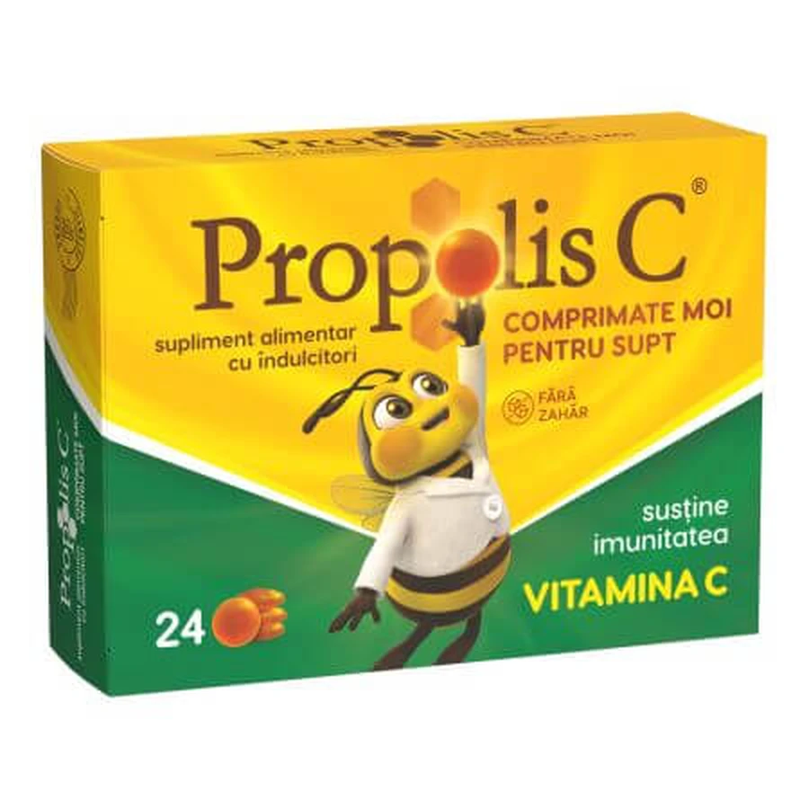 Propolis C, 24 soft tablets for sucking, Fiterman Pharma