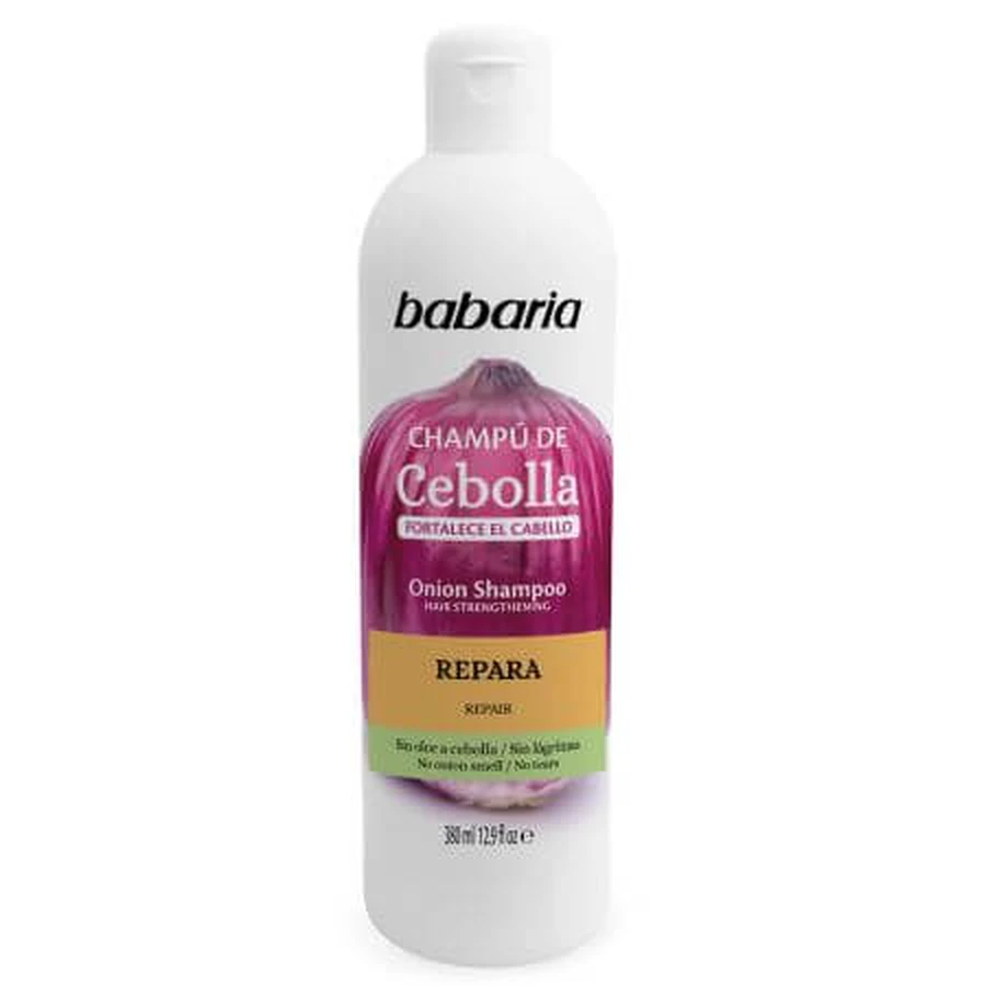 Herstellende shampoo met uienextract voor sterker haar, 380 ml, Babaria
