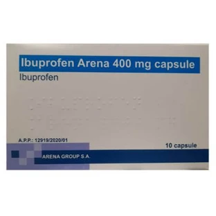 Ibuprofen Arena, 400 mg, 10 capsules, Arena Group