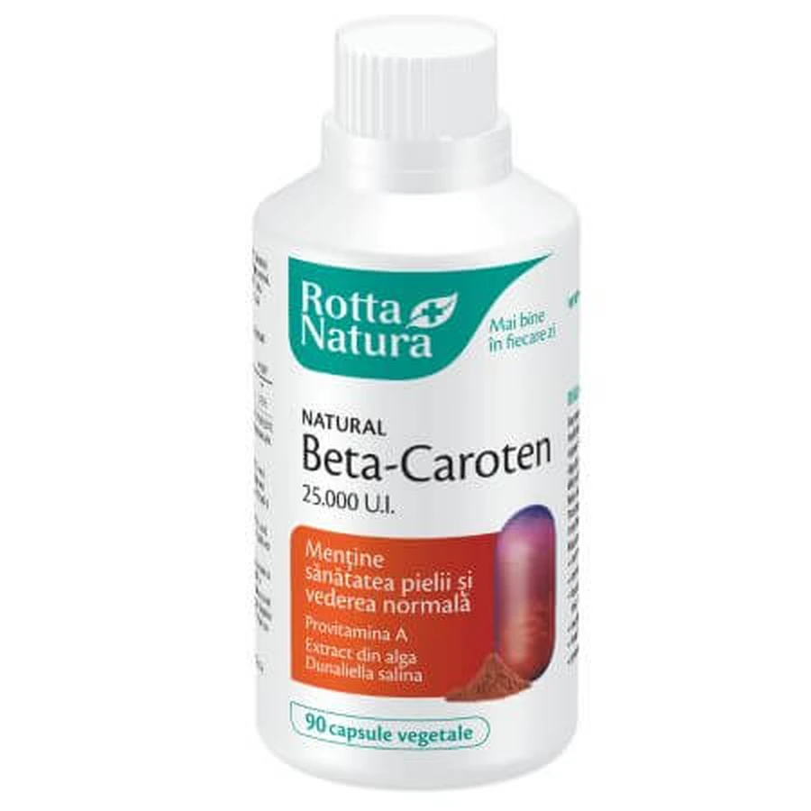 Beta-Carotene, 25000 IU, 90 vegetarian capsules, Rotta Natura