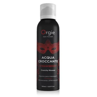 Effervescent massage foam with strawberry scented Acqua Croccante, 150 ml, Orgie