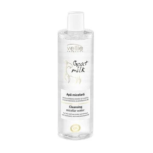 Agua micelar hidratante con Ácido Hialurónico Leche de Cabra, 400 ml, Vellie