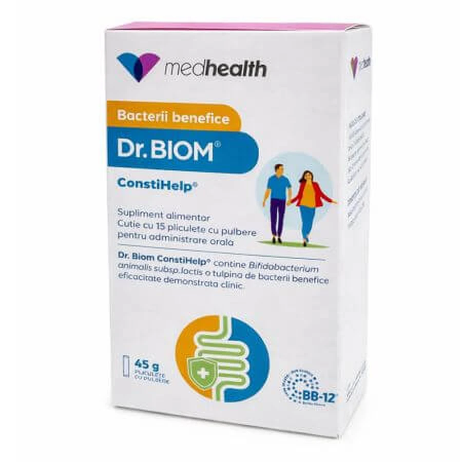 Wohltuende Bakterien DR. Biom ConstiHelp, 15 Portionsbeutel, ND Medhealth