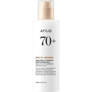 Lait hydratant intensif Rice 70+ aux céramides, 150 ml, Anua