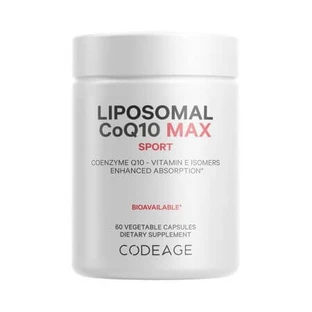 Coenzima Q-10 Liposomal CoQ10 Max CodeAge, 60 cápsulas, GNC