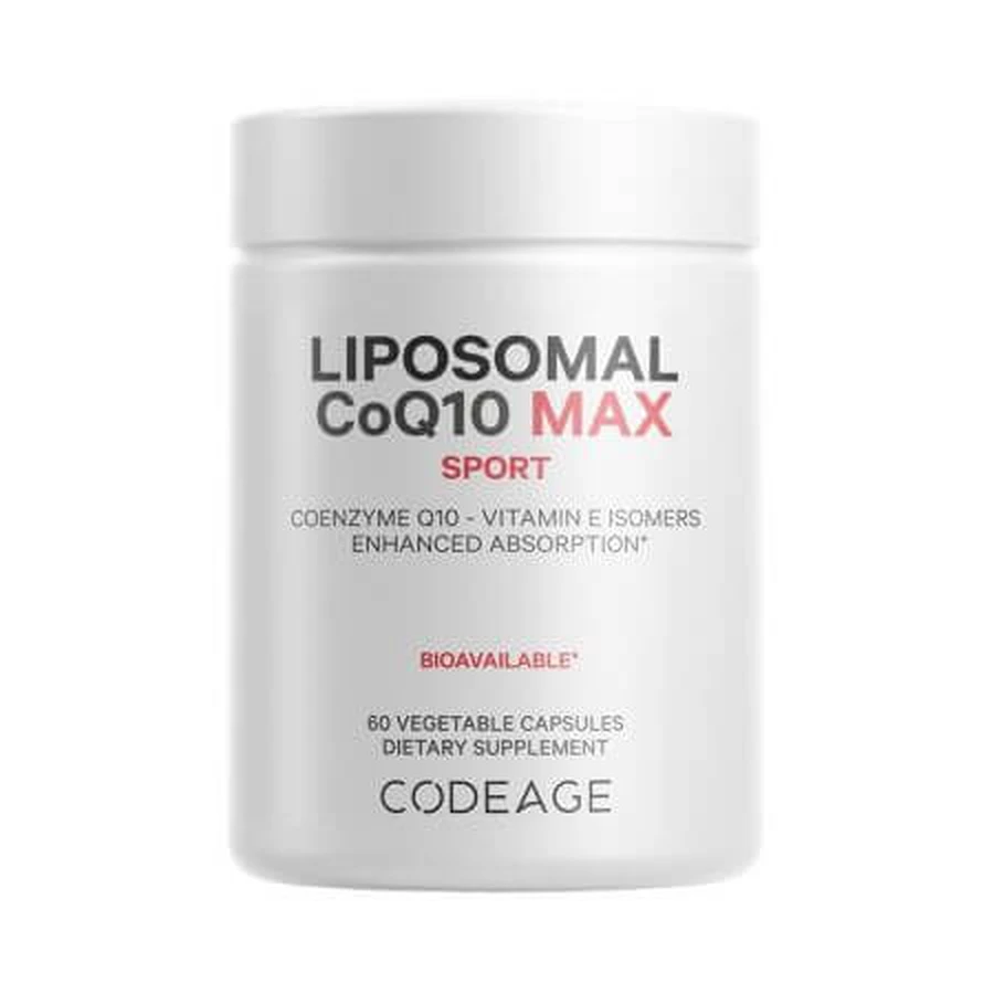 Coenzima Q-10 Liposomal CoQ10 Max CodeAge, 60 cápsulas, GNC