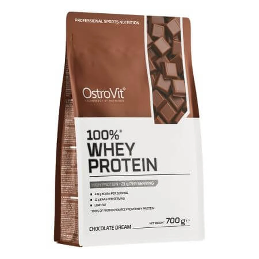 Proteína de suero con sabor a chocolate, 700 g, OstroVit