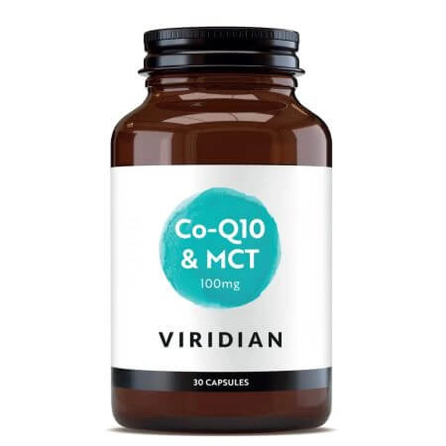 Coenzima Q10 y MCT, 100 mg, 30 cápsulas, Viridian