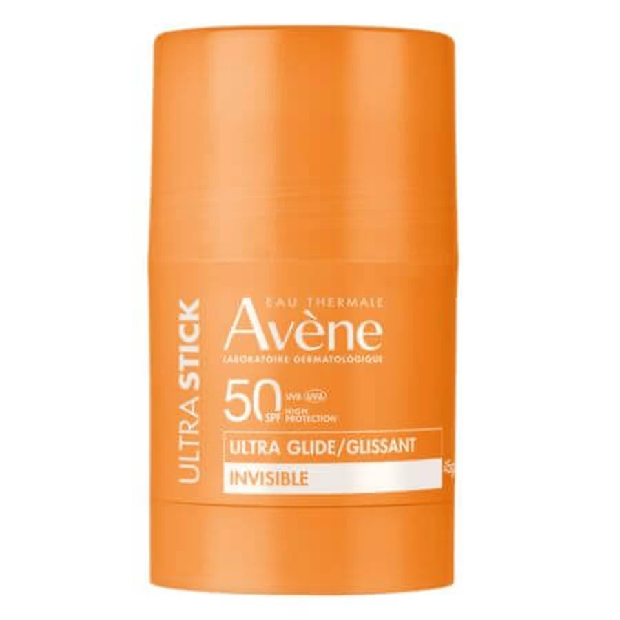 Stick de protección solar invisible SPF 50 Ultra Stick Sun Care, 45 g, Avene