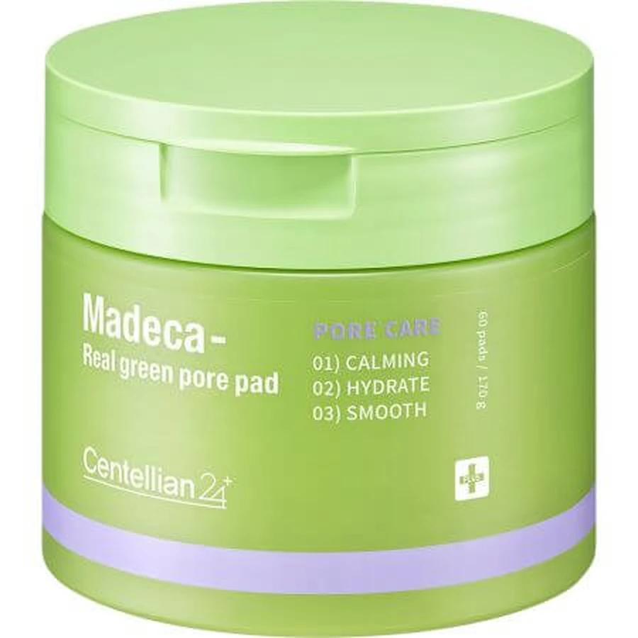 Madeca Real Green Pore Pad, 60 Stück, Centellian 24