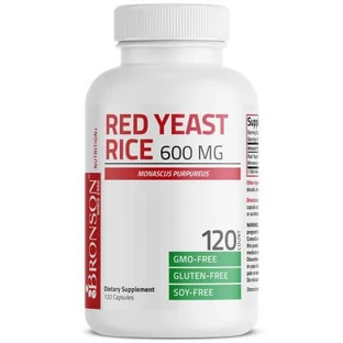 Rode rijstgist, 600 mg, 120 capsules, Bronson Laboratories