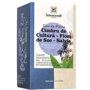 Té de tomillo, flor de saúco y salvia, 18 dosis, Sonnentor