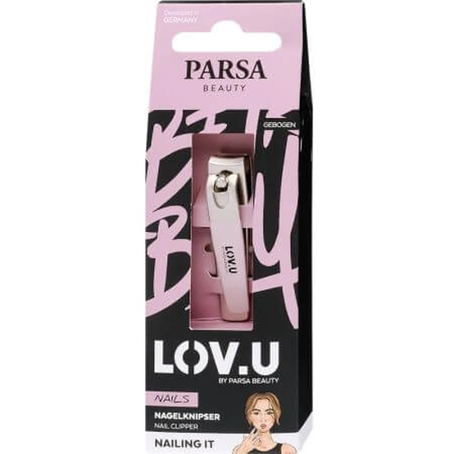 Lov.U petite lime à ongles rose, 1 pièce, Parsa