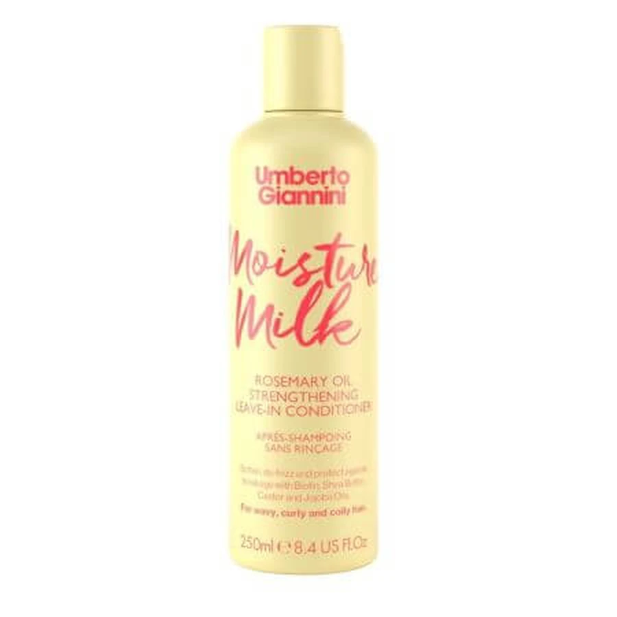 Verstevigende leave-in conditioner met rozemarijnolie Sterke krullen, 250 ml, Umberto Gianinni
