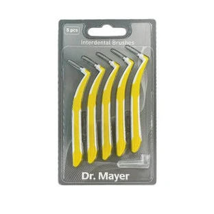 Interdental brushes M, 1.0 mm, DRM-S362M, Yellow,, 5 pieces, Dr.Mayer