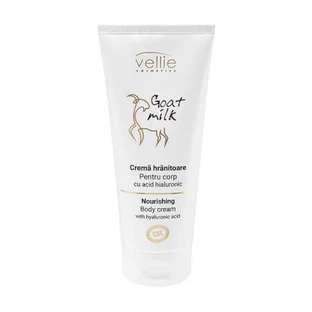 Pflegende Körpercreme mit Hyaluronsäure Ziegenmilch, 200 ml, Vellie