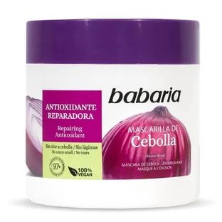 Mascarilla antioxidante reparadora con extracto de cebolla para fortalecer el cabello, 400 ml, Babaria