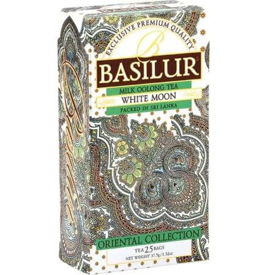 White Moon green tea, 25 sachets, Basilur