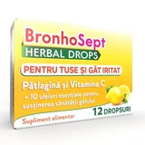 BronhoSept Herbal Gotas para la tos y el dolor de garganta BronhoSept Herbal Gotas, 12 gotas, Justin Pharma