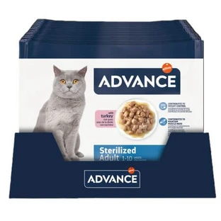 Nassfutter mit Truthahn für sterilisierte erwachsene Katzen, 4x85 g, Advance Veterinary Diets