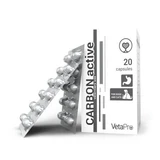 Digestive supplement for dogs and cats Carbon Active, 250 mg, 20 capsules, Vetapro