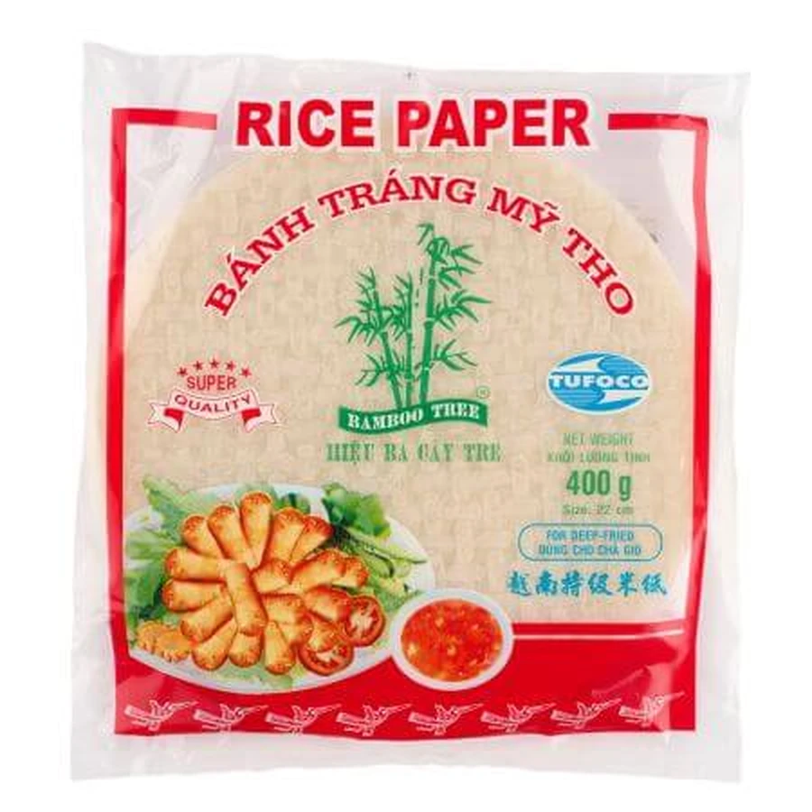 Papel de arroz para freír Árbol de Bambú, diámetro 22 cm Árbol de Bambú, 400 g, EcoNatur