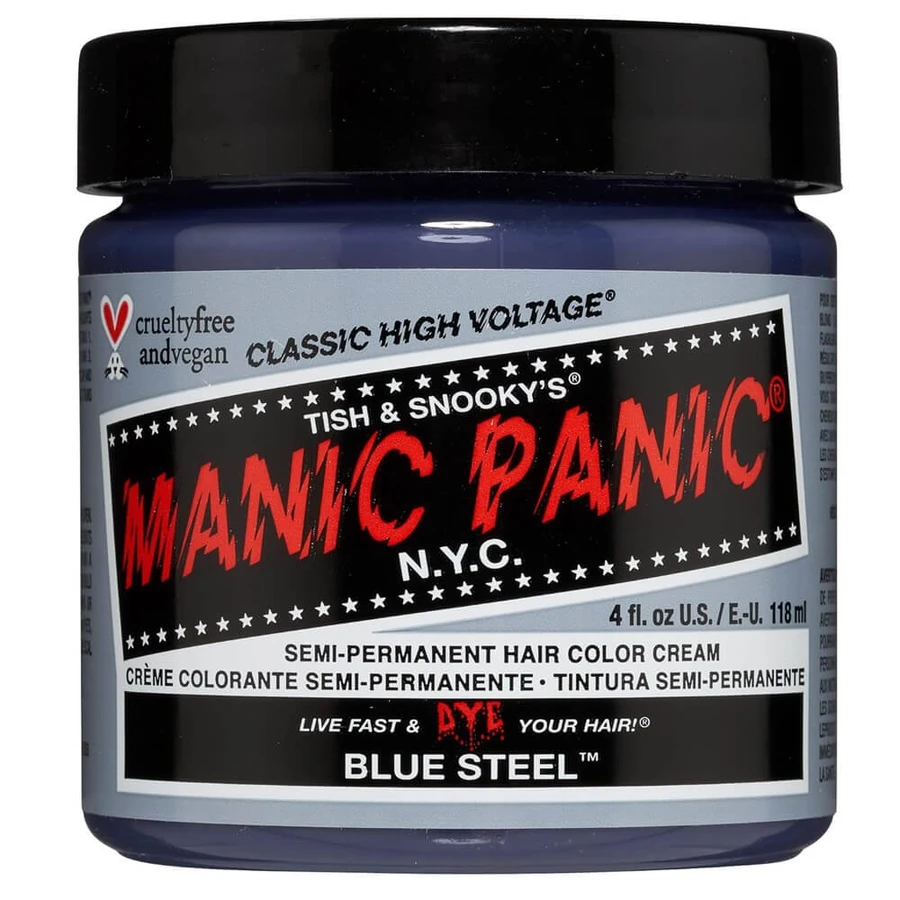 Tinte semipermanente Acero Azul, 118 ml, Manic Panic