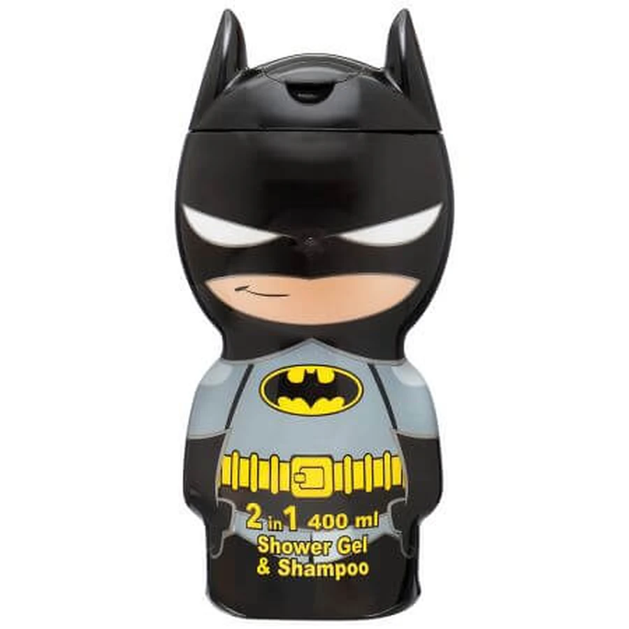 Gel de ducha y champú 2 en 1 2D figurita de Batman, 400 ml, Air Val