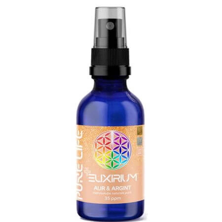 Gold and silver hydrosolution Minerals+ Mix Elixirium, 60 ml, Pure Life