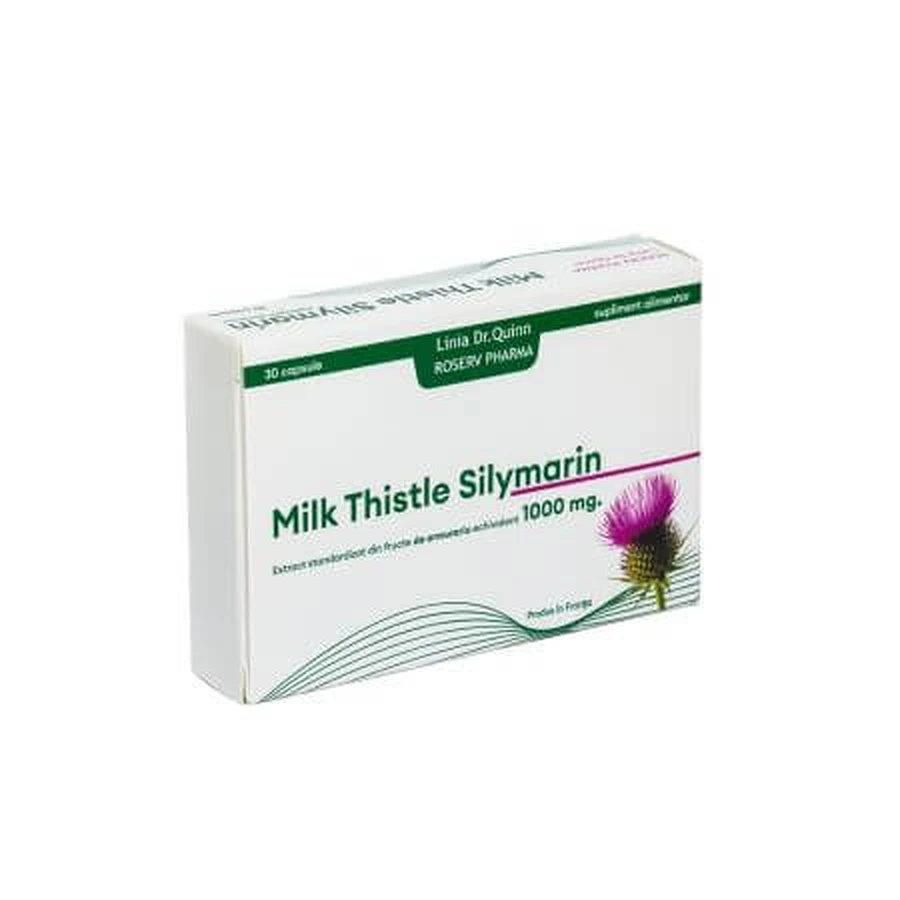 Silymarin Milk Thistle 1000mg, 30 capsules, Dr.Quinn Line