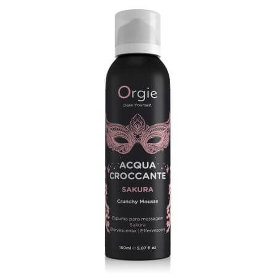 Sprankelend massageschuim Sakura Acqua Croccante, 150 ml, Orgie