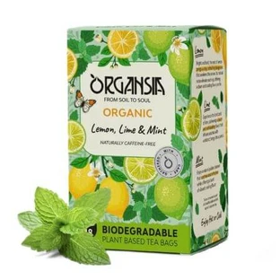 Té de limón, lima y menta, 18 bolsitas, Organsia