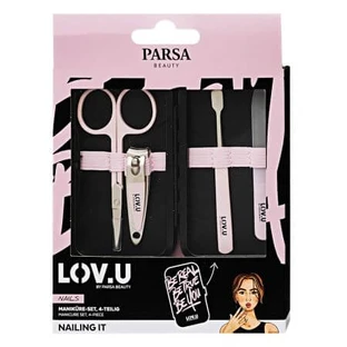 Maniküre-Set Lov.U, 4 Stück, Parsa