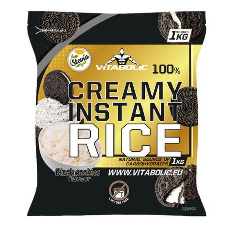 Cremiger Instant-Reis mit Black-Cookies-Geschmack, 1 kg, Vitabolic