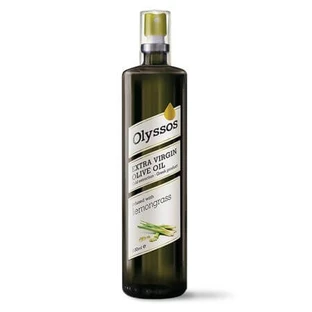 Huile d'olive biologique extra vierge Olyssos aromatisée à la citronnelle, 200 ml, Olyssos