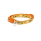Cat collar for cats 10 x 230 - 350 mm Catmania Sushi Yellow, 1 piece, Croci
