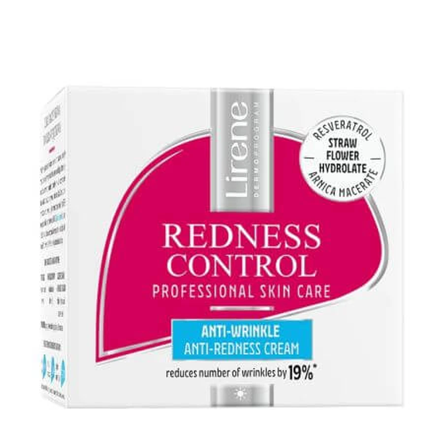 Feuchtigkeitscreme gegen Rötungen für Gesicht, Dekolleté und Ausschnitt Redness Control, 50 ml, Lirene
