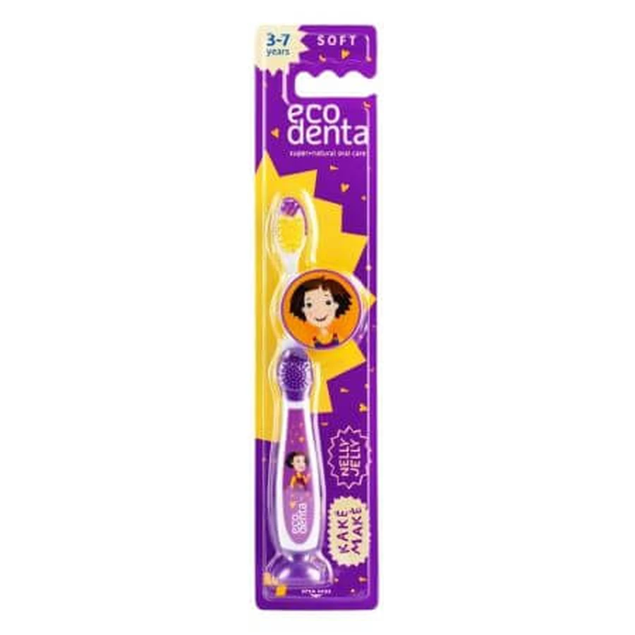 Kindertandenborstel Nelly Jelly Soft, 1 stuk, Ecodenta