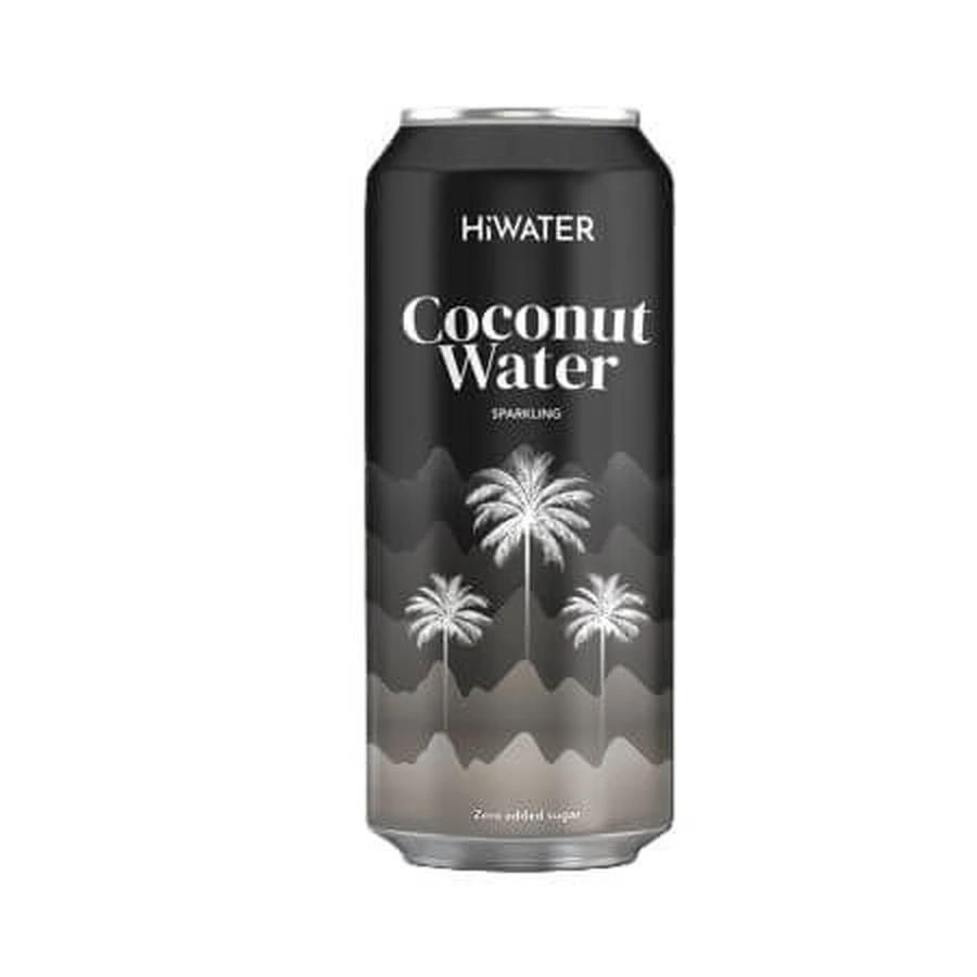 Natürliches Kokosnusswasser Carbogazified, 320 ml, Hiwater