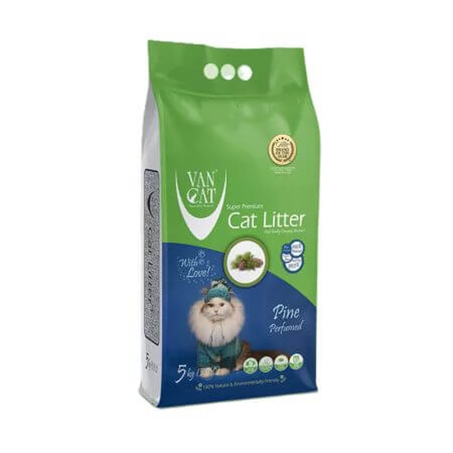 Kompaktes Kiefernstreu Sand, 5000 g, Vancat