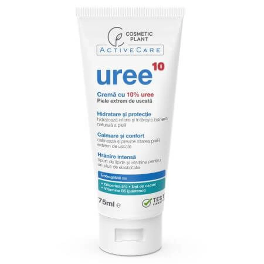 Crema con 10% de urea para pieles extremadamente secas Cuidado Activo, 75 ml, Planta Cosmética