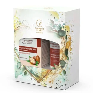 Set Regenererende dagcrème met argan 50 ml + Voedende hand- en nagelcrème met argan 100 ml Essentieel, Cosmetisch Plantaardig